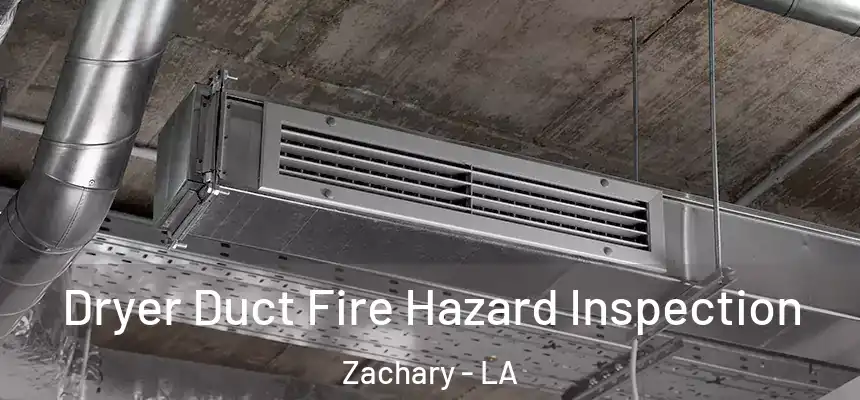 Dryer Duct Fire Hazard Inspection Zachary - LA